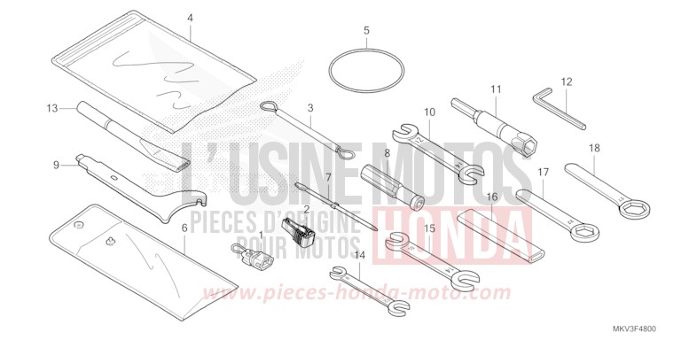 TOOL for Forza 750 MAT JEANS BLUE MATALLIC (PB417) from 2021
